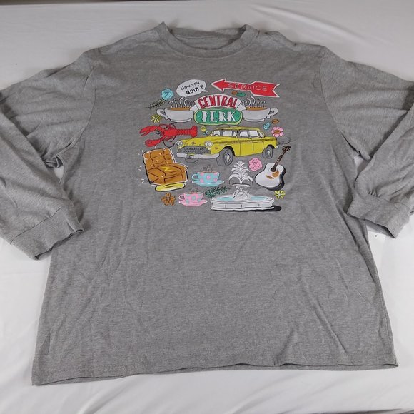Friends TV Show Graphic Gray Long Sleeve Tee - Picture 1 of 6